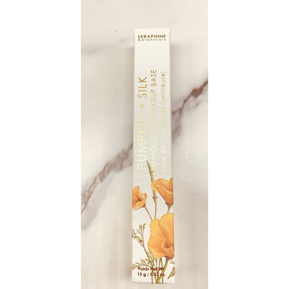 Seraphine Botanicals Pumpkin + Silk Luminous Pre-Makeup Base 0.53 oz (15g)